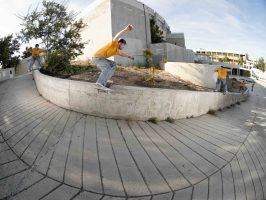 Thanos Panou - Boardslide - Larnaca by Christos Yiannaki